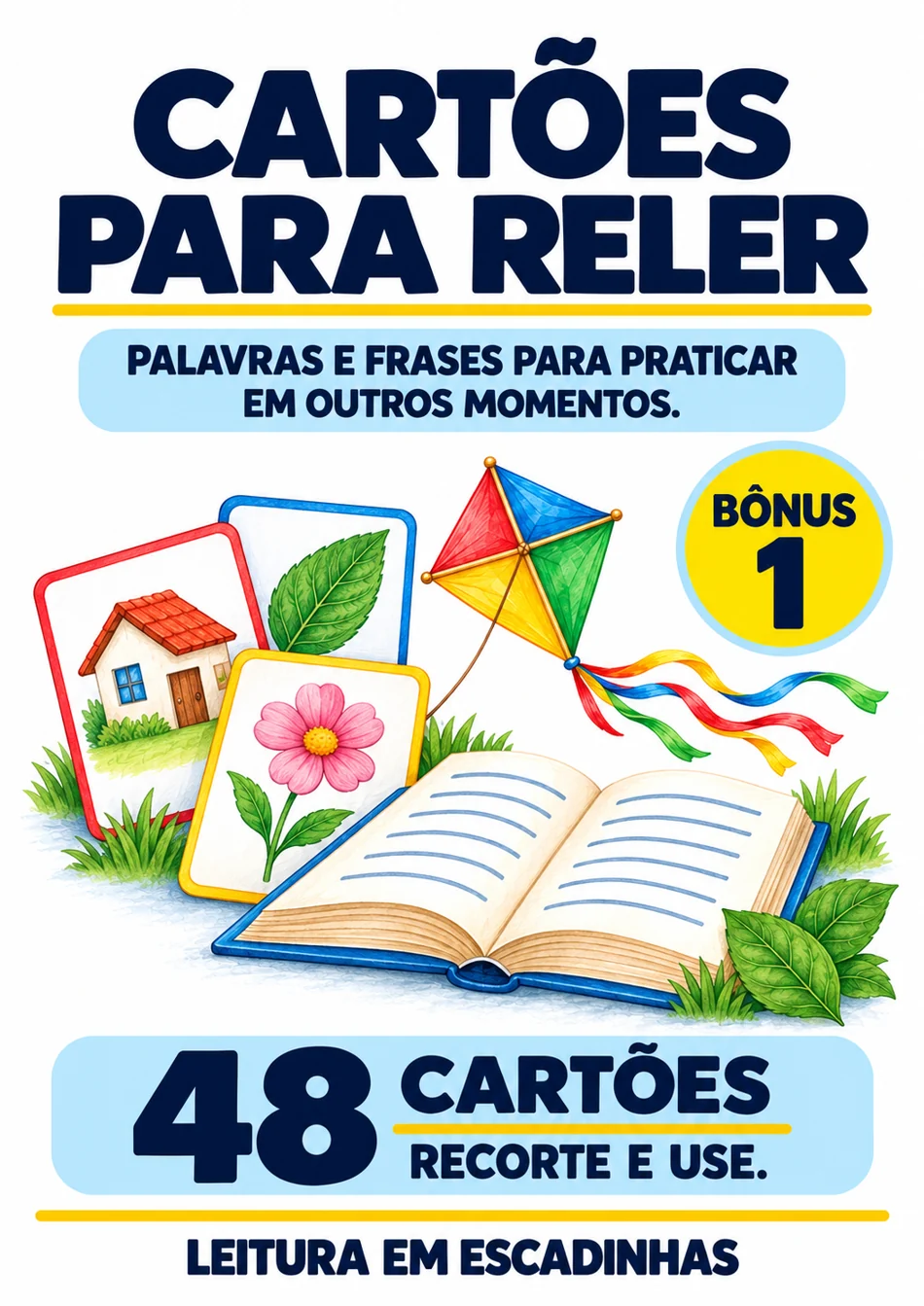 Capa do bônus Cartões para Reler